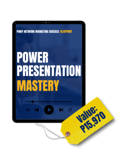 What if ireveal ko sayo ang tatlong powerful strategy ng pagppresent sa prospect? Yung tactic na kahit wala kang result o baguhan ka mapapapay in mo sila? O hindi naman presentation na hindi kailangan ng zoom o face to face?  O what if mas excited pa ang prospect mo na pumunta sa event niyo dahil gusto niya mapakinggan ang offer niyo? Ito ang mga ituturo ko sa Power Presentation Mastery!
