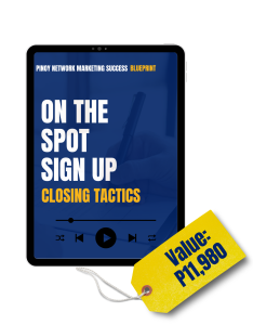 Hindi ka marunong ano ang sasabihin pagkatapos ng presentation?  Natatakot ka sa baka ano ang sasabihin ng prospect mo at hindi mo alam ang sagot?  Sinigurado ko ang training na to. Kapag natapos mo to, sigurado ako kahit sino ang kausapin mo hindi na mawawala ang kumpiyansa mo. 